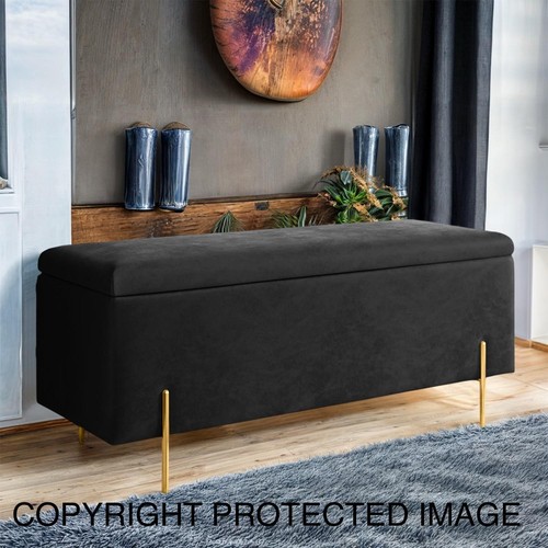 Ottoman storage box - ottoman, plain
