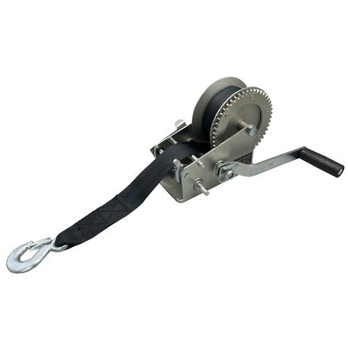 Zinc plated hand winch - hand, +