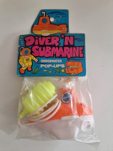 Rare diver n submarine - 70's, diver'n