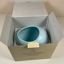 Nigella Lawson Salt Pig Cellar Pot Cream Living Kitchen Ceramic 19cm Light Blue