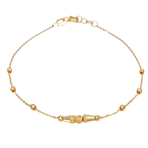 22ct gold diamond cut - diamond, textured