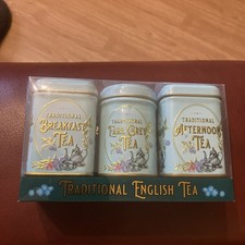 Traditional English Tea Mini Caddy’s Set Breakfast Earl Grey & Afternoon Set NEW