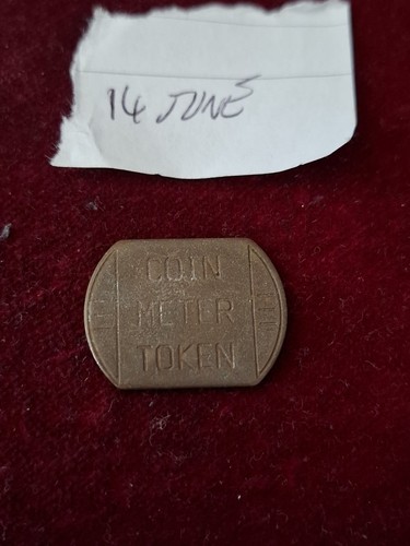 Old coin meter token - coin,