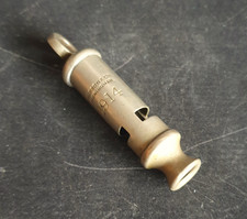 WW1 British Army Western Front Officer's Hudson Trench Whistle - Dated 1914