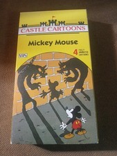Vintage Castle Cartoons Mickey Mouse (VHS, 1988) 4 Fully Animated Episodes