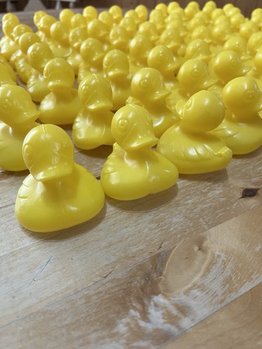 Plastic yellow ducks - yellow,
