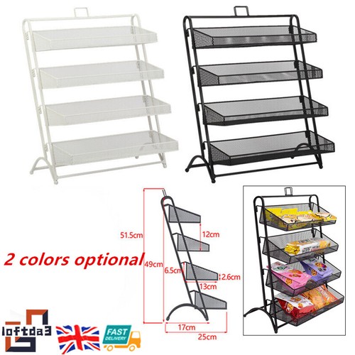 4tier shop display rack metal - 4tier,