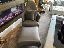 Stunning Top Top Quality Donghia Shell chair & Geneva stool rrp £5,230