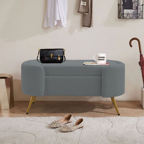 Grey bed bench end - bench,