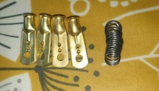 4 Vintage Brass HT Terminals Morris Eight 8 Austin Seven Chummy with 50cm Solder