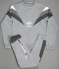 Adidas Tracksuit Set Mens Small Grey Firebird Trefoil Rocky IV Balboa Originals