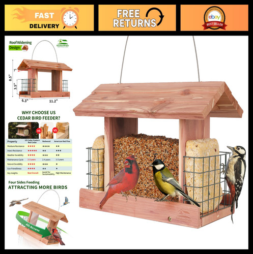 Handcrafted cedar hopper - cedar,