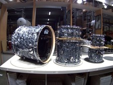 DW Collectors Drumset USA Grey Marine Drums 333 Shells Finish Ply / Bateria