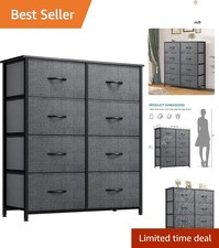 Sturdy Tall Dresser with 8