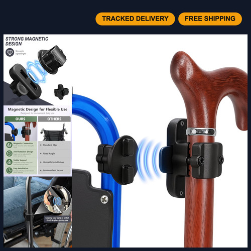 Universal magnetic cane holder - cane,
