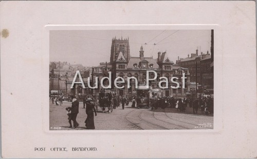 Bradford post office rppc - bradford,