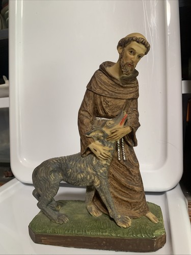 Francis embracing wolf - st.,