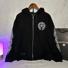 Chrome Hearts zip up hoodie Size L (worn once to try on but still has tags)