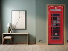 English Red Telephone Box Door