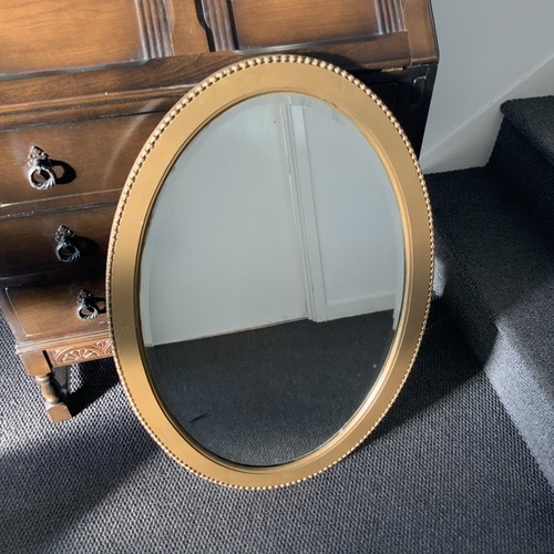 Large oval vintage wooden - large,