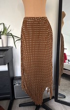 ZARA Women’s brown polka dot