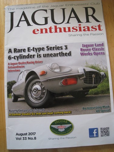 Jaguar enthusiast magazine - magazine, aug