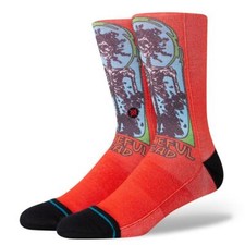 STANCE FUL CREW SOCKS.NEW GRATEFUL DEAD RED SKELETON CUSHIONED MUSIC ALBUM S23