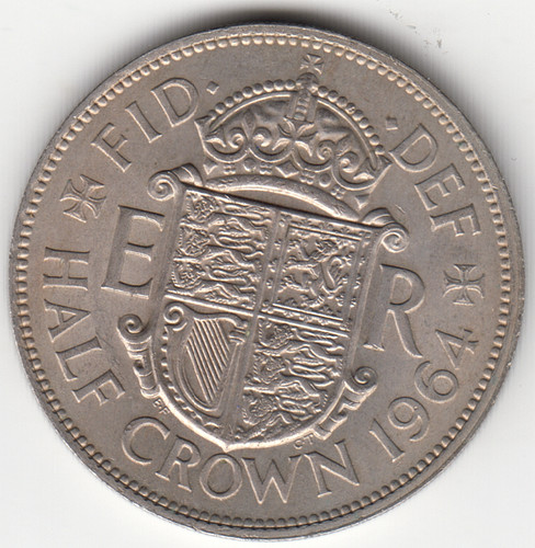 Halfcrown 1964 unc qell - halfcrown,