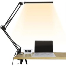 Adjustable Swing Arm LED Desk