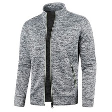 Mens Full Zip Up Sweat Jacket
