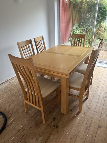 Solid oak extending - oak, table
