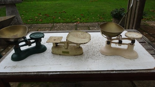 Vintage balance metal weighing - balance,