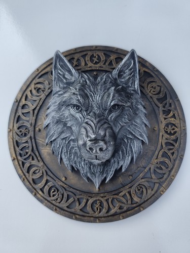 Viking wolf wall - wolf, head