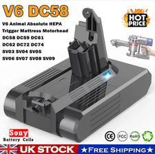 For Dyson V6 Battery V6 Animal Absolute DC58 DC59 DC61 DC62 DC72 SV03 SV06 SV09