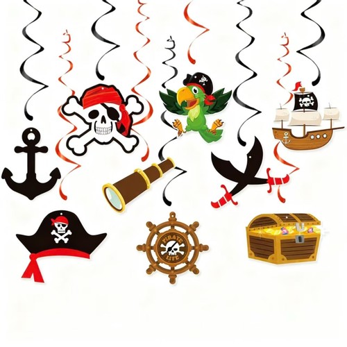 Pirate hanging swirls - pirate,