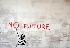 Reusable Banksy No Future