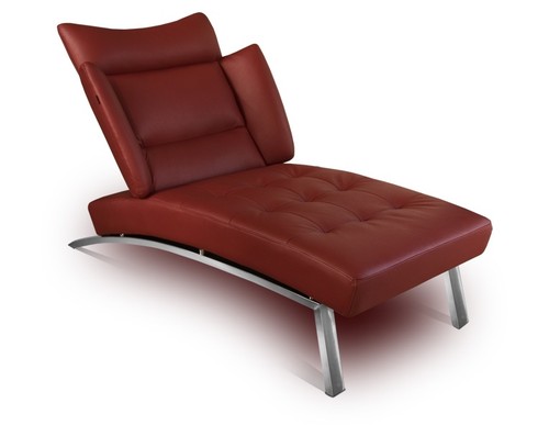 Chaise longue daybed - daybed, leather