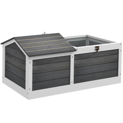 Pawhut wooden tortoise house - pawhut,