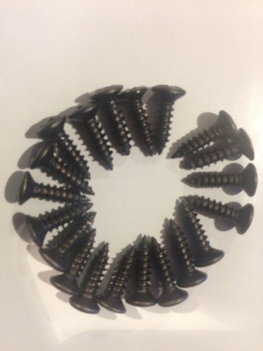 19x black scratchplate screws - scratchplate,
