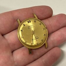 33mm Gents Fero Feldmann Ultra Flat 1964 Gold Tone Watch Head TO RESTORE