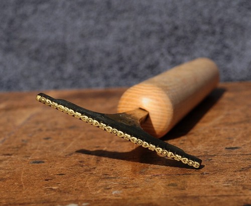 Brass bookbinder hand tool - brass,