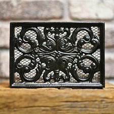 Black Cast Iron Air Brick - 9"