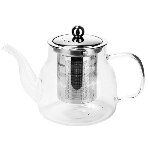Glass teapot with - teapot, infuser