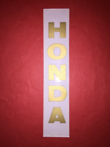 Honda gold clear vinyl - on,