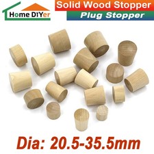 Solid Oak Tapered Tip Plugs