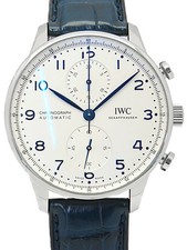IWC Portuguese Chronograph IW371605 Silver Men's Used Watch #111018