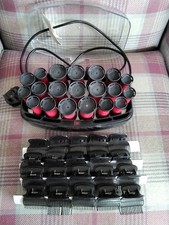Revlon Heated Rollers Soft Style Flocked/ Velour 20 Rollers 20 Clips  Good 