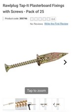 Rawplug tap fixing screw - rawplug,