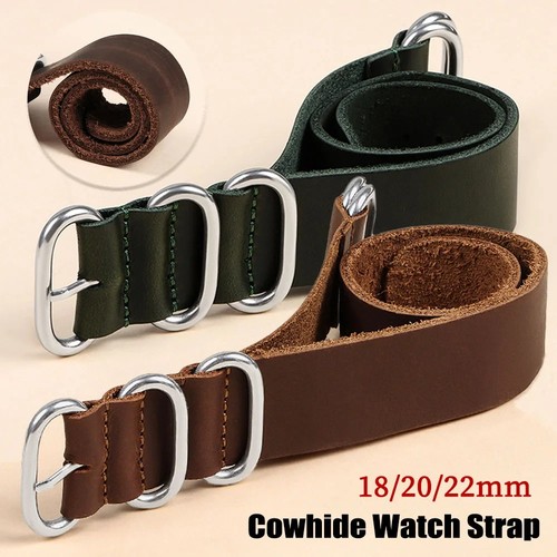 Cowhide leather nato - leather,
