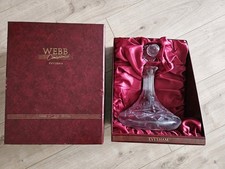Webb Continental Evesham Hand Cut Lead Crystal Decanter